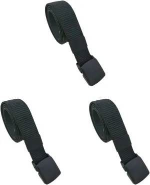 3 Pcs Adjustable Nylon Waist Pack Zipper Pocket Fanny Pack for Hiking Cycling Money Compact and Secure