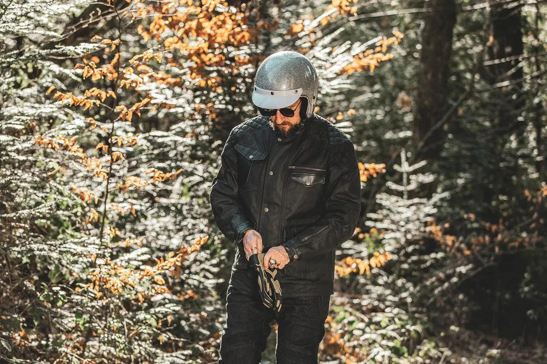 Age of Glory Mission Waxed Cotton Jacket - Black