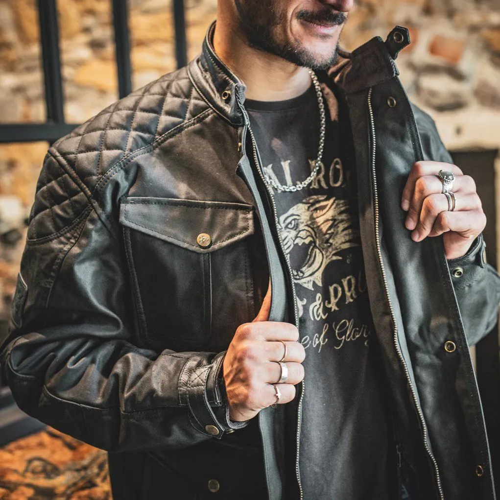 Age of Glory Mission Waxed Cotton Jacket - Black
