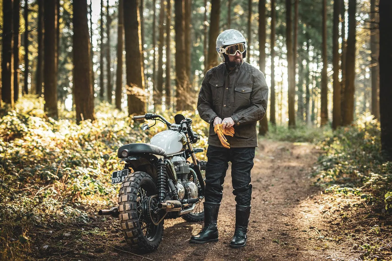 Age of Glory Mission Waxed Cotton Jacket - Brown
