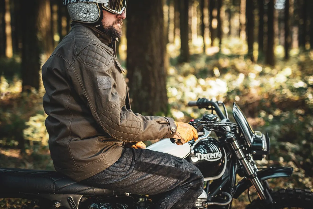 Age of Glory Mission Waxed Cotton Jacket - Brown