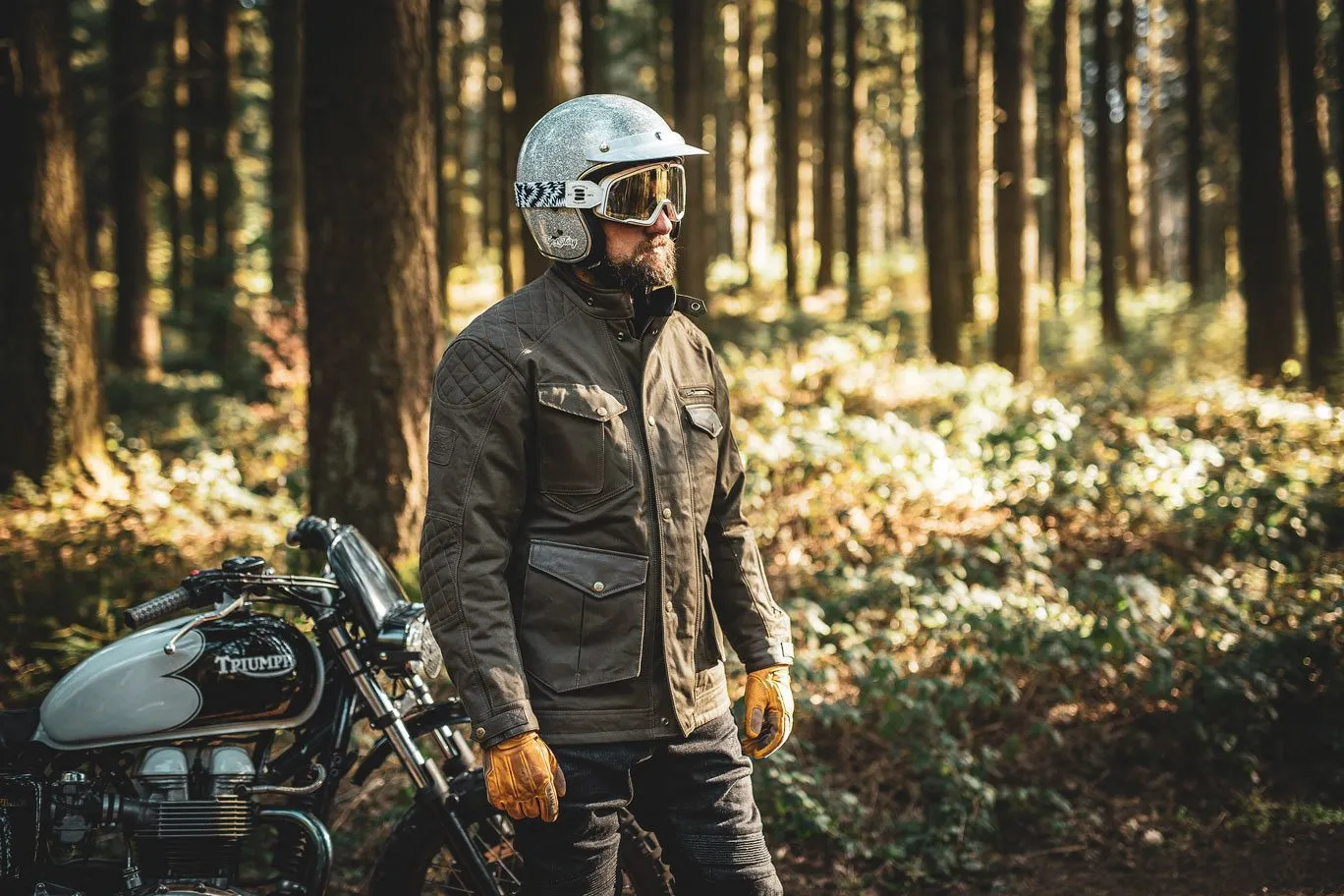 Age of Glory Mission Waxed Cotton Jacket - Brown
