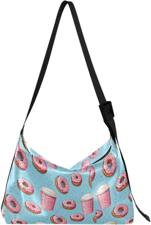 ALAZA Cake Macaroon Women's Leather Hobo Handbag Shoulder Bag Crossbody Casual Large Tote Bag Purse