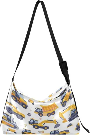ALAZA Colored Car Butterfly Women's Leather Hobo Handbag Shoulder Bag Crossbody Casual Large Tote Bag Purse