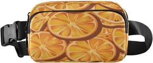 ALAZA Orange Lemon Stylish Waist Packs Spot Belt Bag Crossbody Bag Fanny Pack Pouch for Men Women Hiking Running Cycling Traveling
