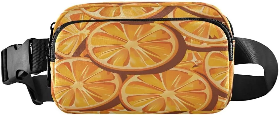 ALAZA Orange Lemon Stylish Waist Packs Spot Belt Bag Crossbody Bag Fanny Pack Pouch for Men Women Hiking Running Cycling Traveling