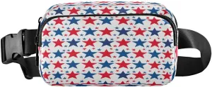 ALAZA Star American Stylish Waist Packs Spot Belt Bag Crossbody Bag Fanny Pack Pouch for Men Women Hiking Running Cycling Traveling