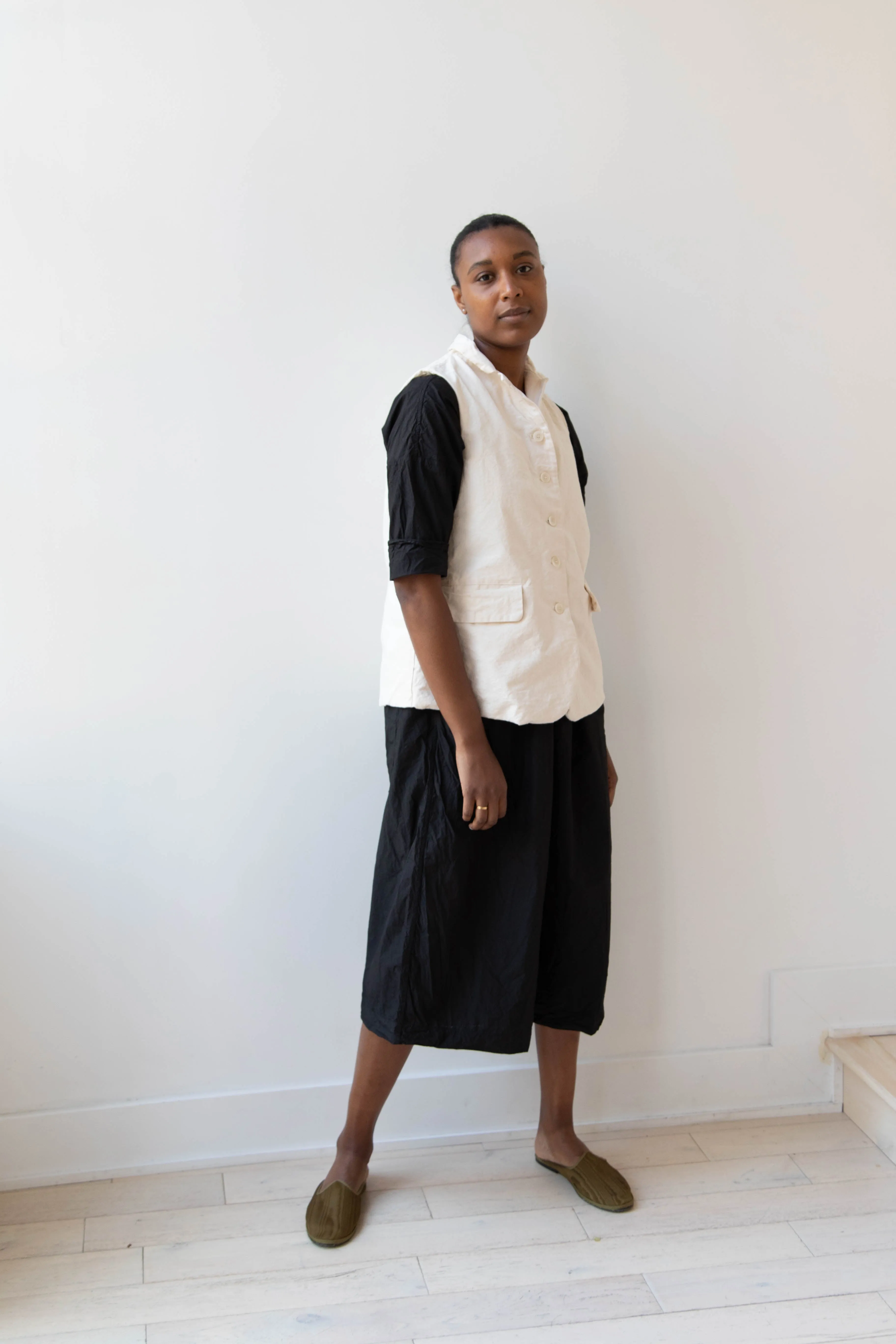 Album di Famiglia | Sleeveless Blazer in RC Natural