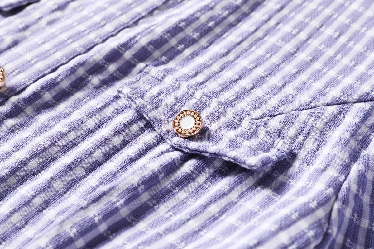 Alouette Plus Size Checked Dress