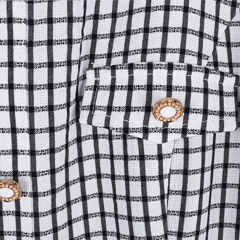 Alouette Plus Size Checked Dress