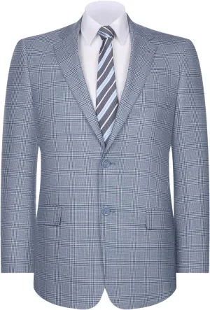 AMY ZHU Men's Sport Coat Stylish Classic Fit Casual Plaid Blazer 2 Button Lightweight Sports Jacket for Daily Wear