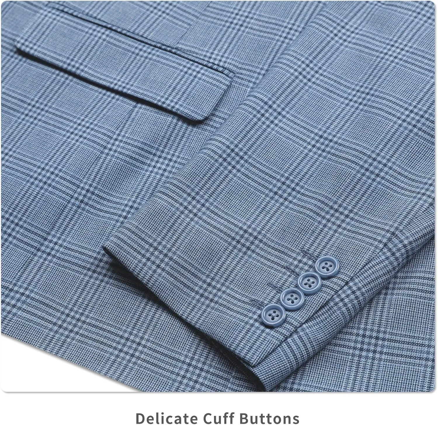 AMY ZHU Men's Sport Coat Stylish Classic Fit Casual Plaid Blazer 2 Button Lightweight Sports Jacket for Daily Wear