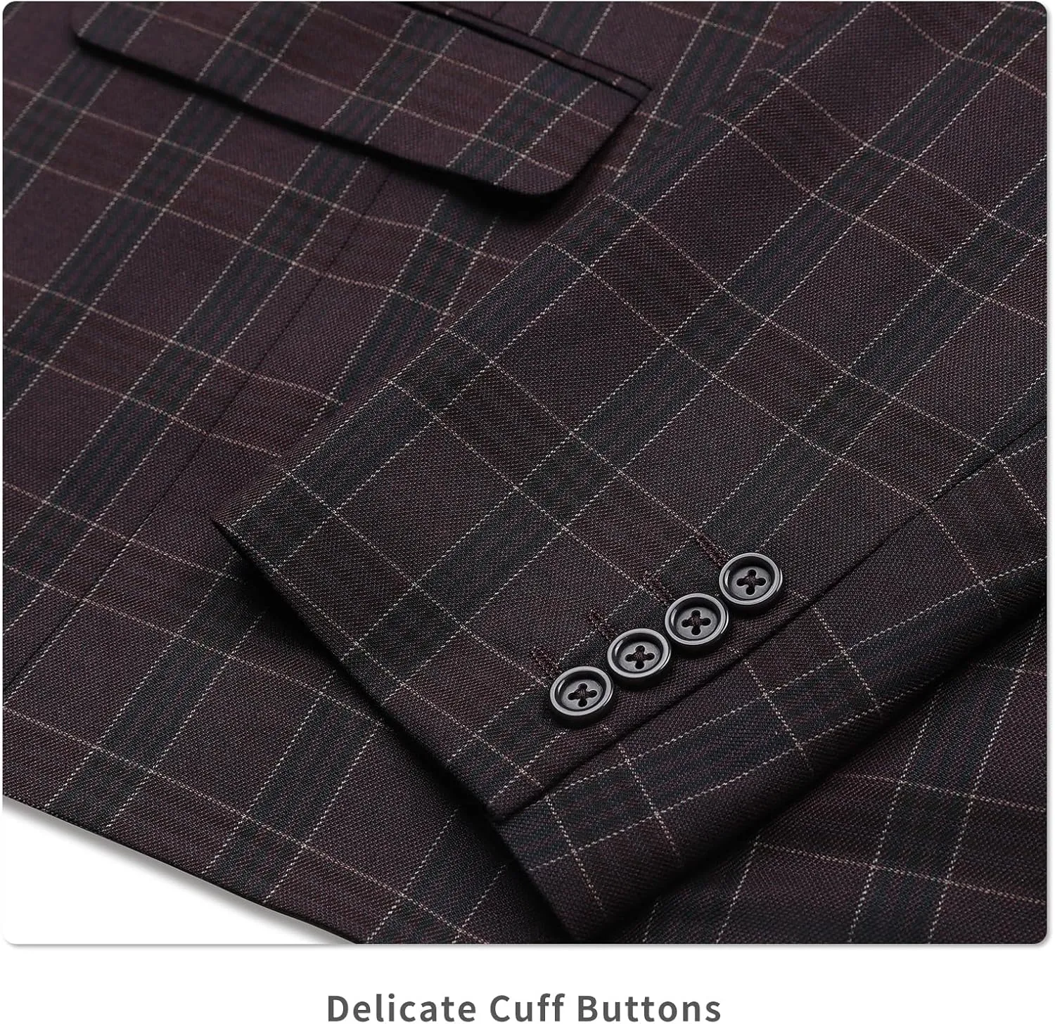 AMY ZHU Men's Sport Coat Stylish Classic Fit Casual Plaid Blazer 2 Button Lightweight Sports Jacket for Daily Wear