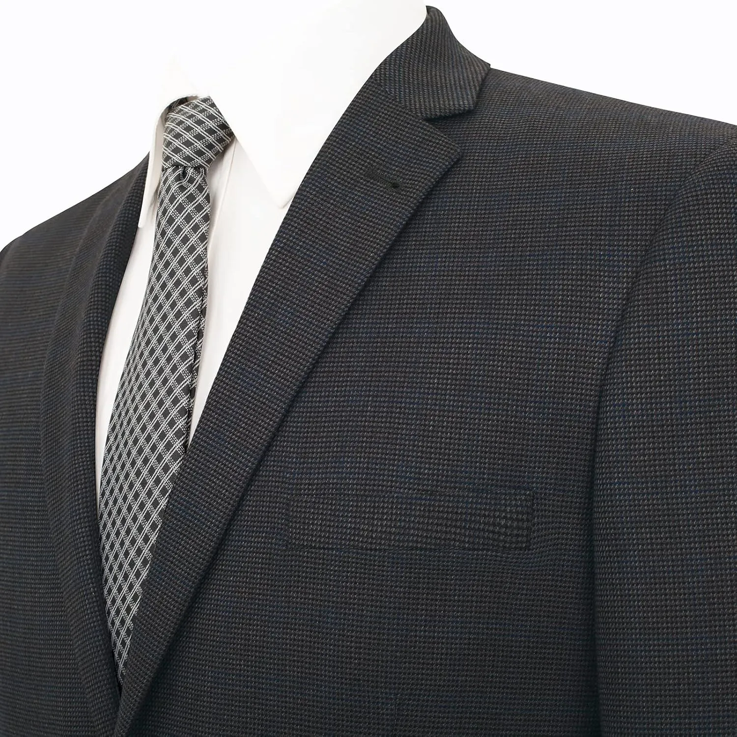 AMY ZHU Men's Sport Coat Stylish Classic Fit Casual Plaid Blazer 2 Button Lightweight Sports Jacket for Daily Wear
