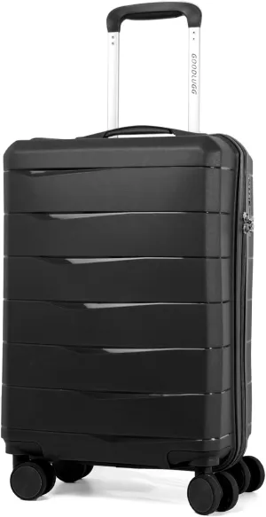 Art3d 20-Inch Lightweight Carry-On Suitcase - Durable PP Material, Compact Hardside Luggage for Travel, Fits Overhead Compartments