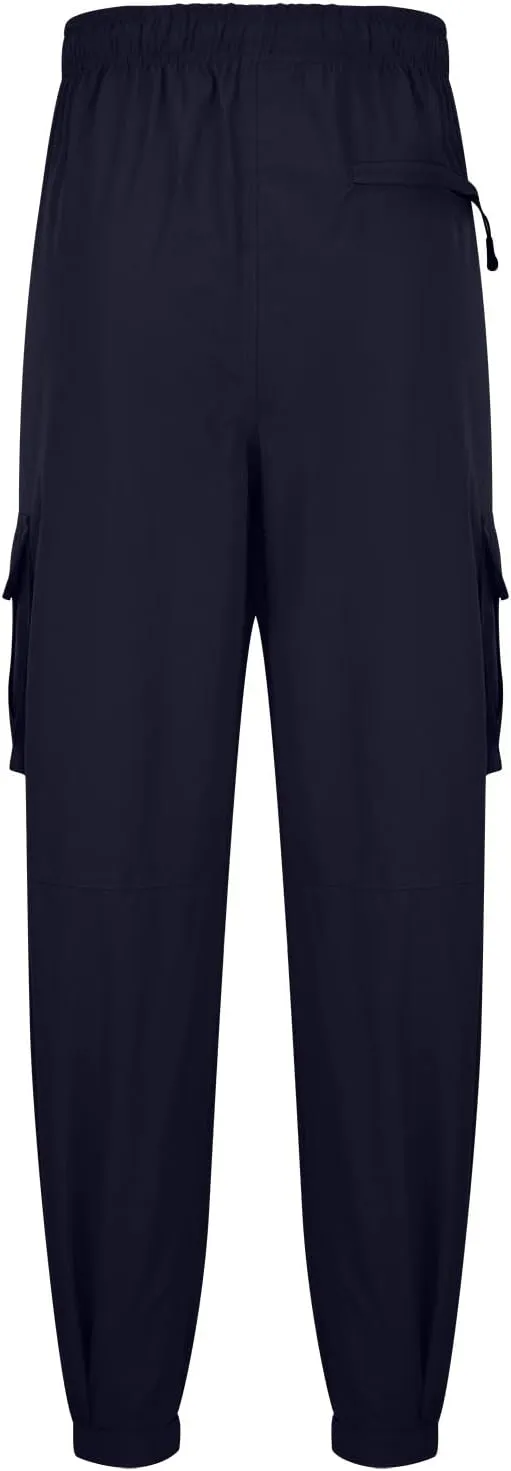 Aymnlox Cargo Pants for Men Baggy Big and Tall Linen Drawstring Sweatpants Casual Hiking Jogger Athletic Straight Pant Pocket