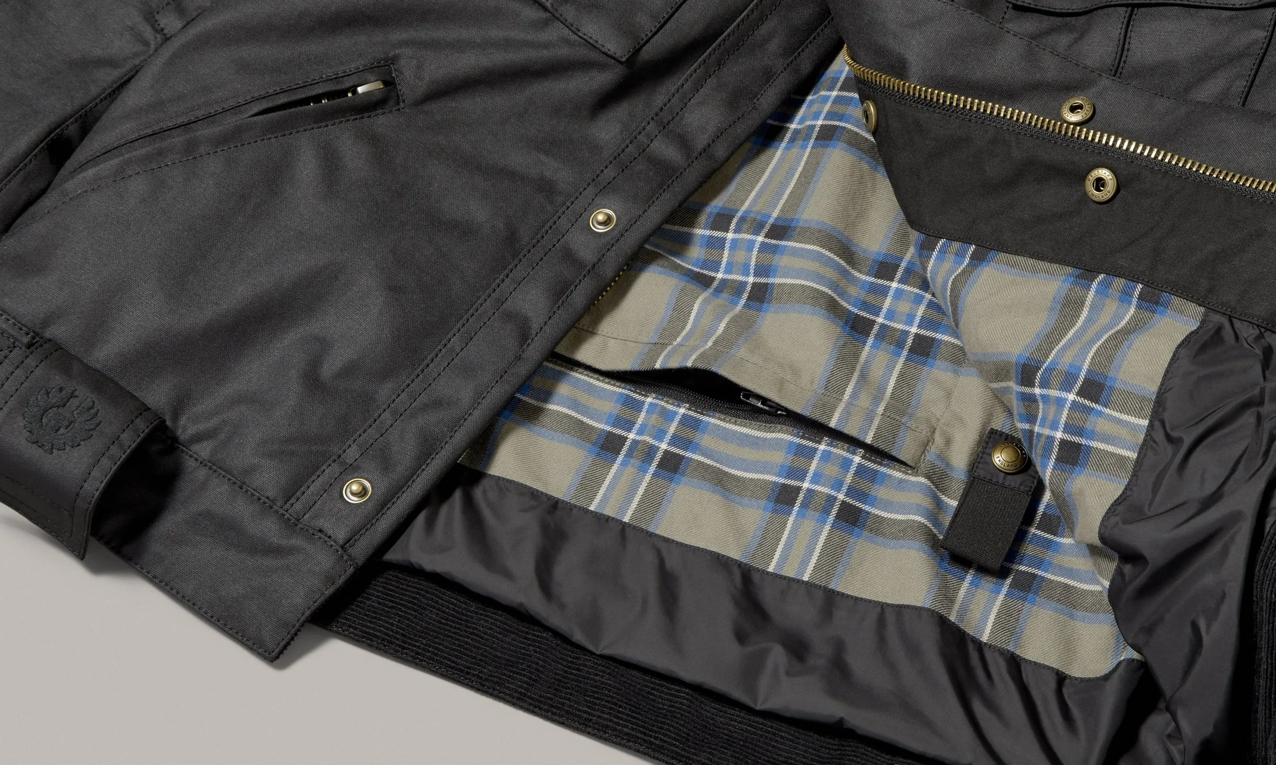 Belstaff Brooklands Men's Waxed Cotton Jacket Ultracore 8oz - Black