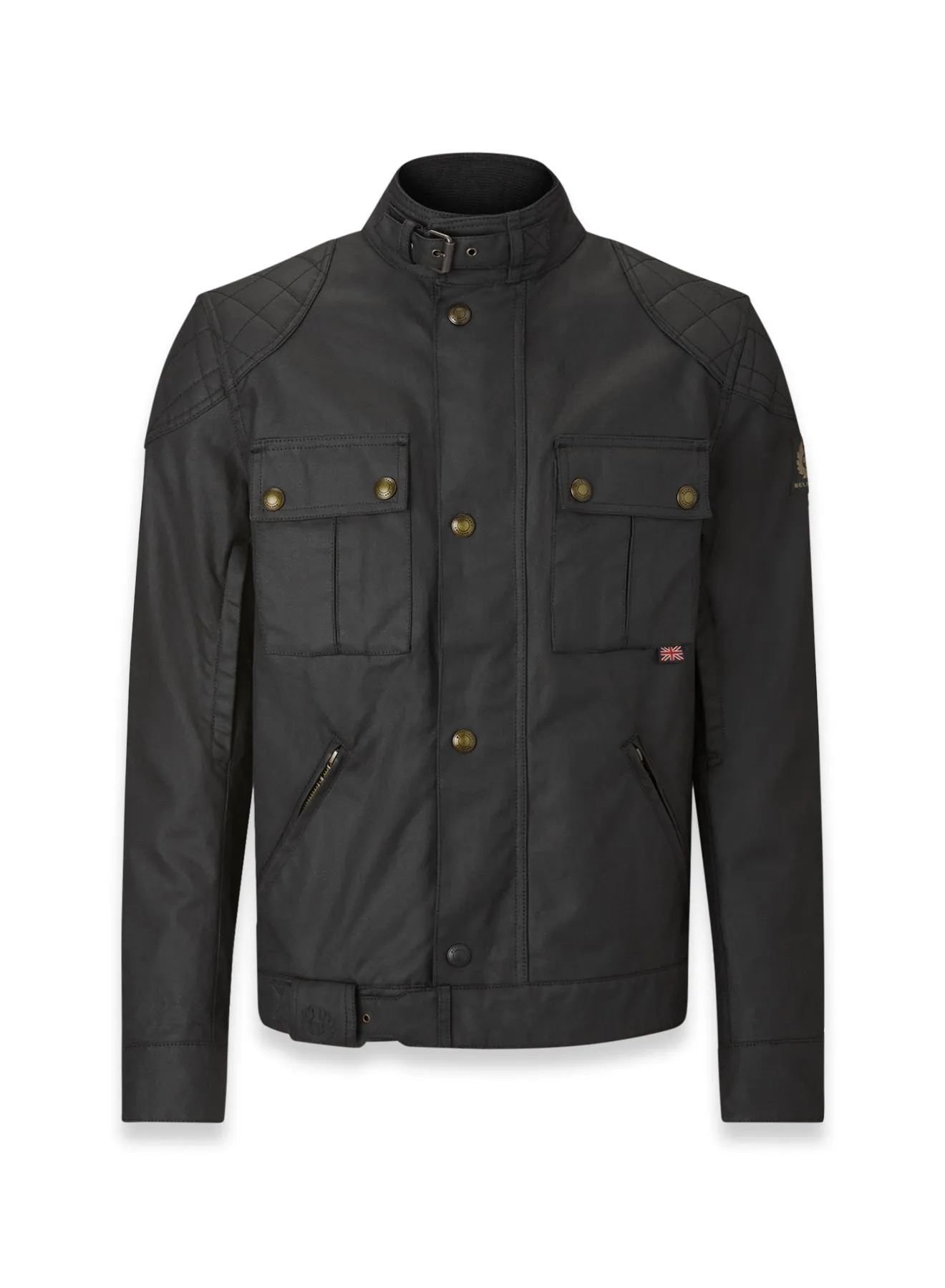 Belstaff Brooklands Men's Waxed Cotton Jacket Ultracore 8oz - Black