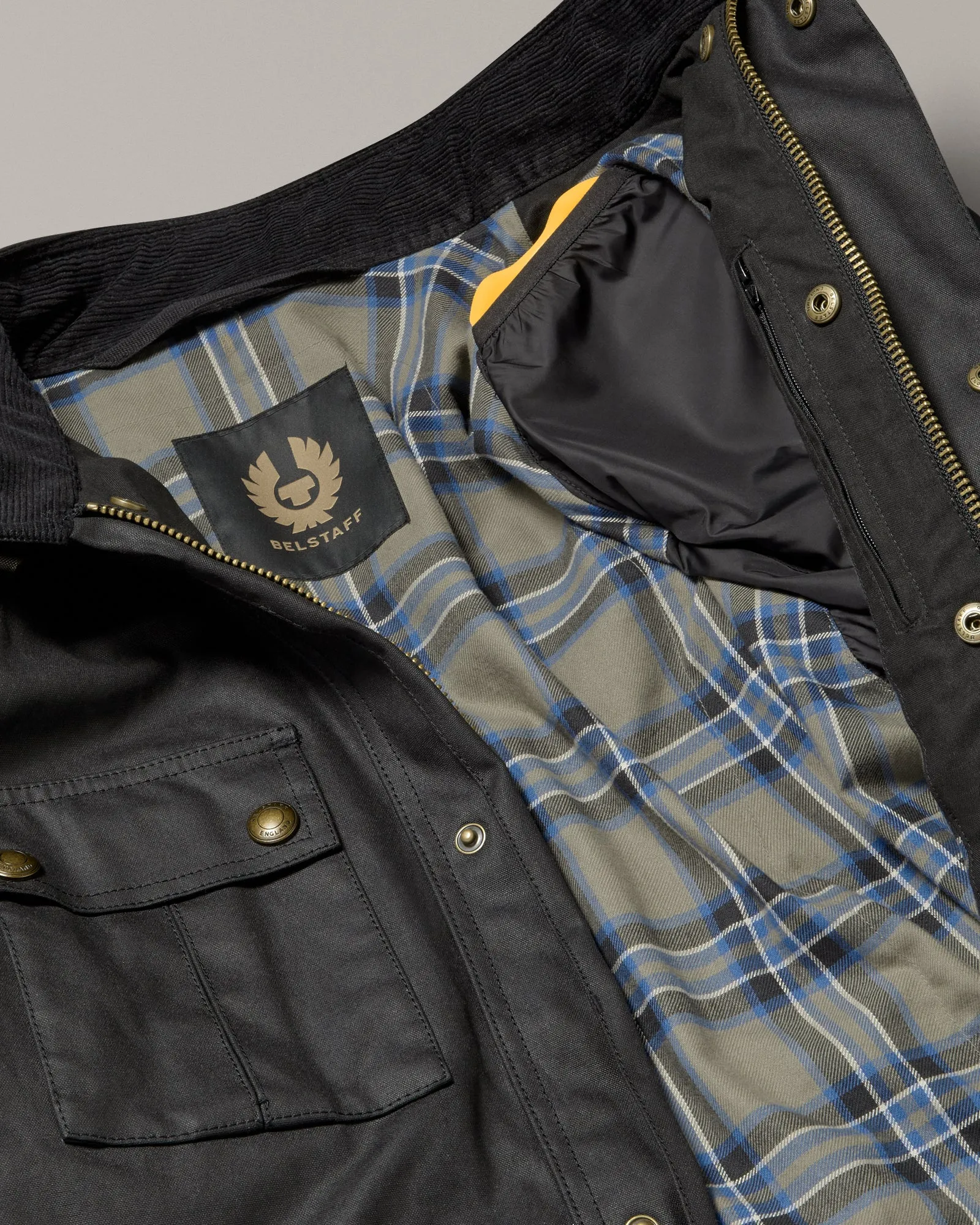 Belstaff Brooklands Men's Waxed Cotton Jacket Ultracore 8oz - Black