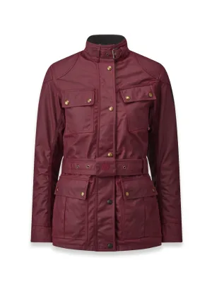 Belstaff Trialmaster Ladies Waxed Cotton Jacket TechWax 8oz - Red