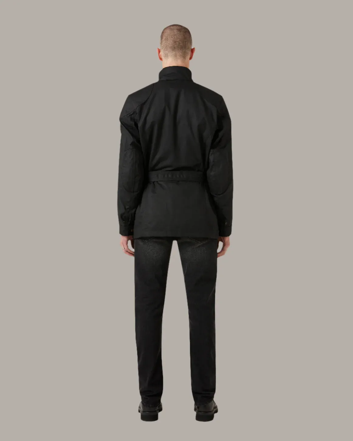 Belstaff Trialmaster Men's Waxed Cotton Jacket Ultracore 8oz - Black