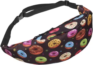 BESPORTBLE Doughnut Pattern Waist Bag Quilted Belt Bag Women Multipurpose Oxford Fabric Compact Pouch for Everyday Use