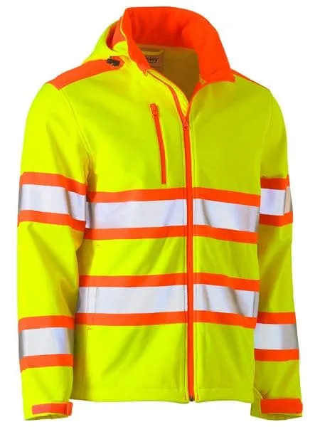 Bisley Taped Double Hi Vis Softshell Jacket (BJ6222T)