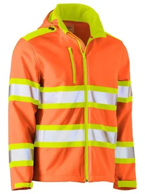 Bisley Taped Double Hi Vis Softshell Jacket (BJ6222T)