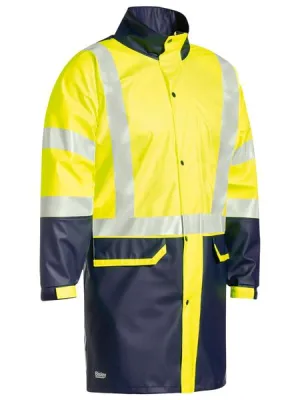 Bisley Taped Two Tone Hi Vis Stretch PU Rain Coat (BJ6935HT)