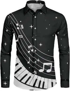 Biyejit Men's Long Sleeve Dress Shirts Wrinkle-Free Casual Button Down Shirt Plus Size XS-6XL