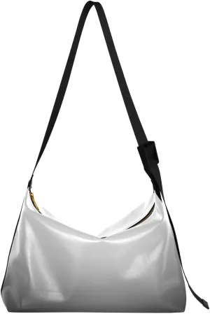 Black Crossbody Bag for Women Men with Adjustable Strap PU Leather Shoulder Hobo Purse Bag 20810-1