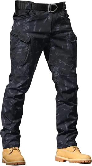 Camo Cargo Pants for Men Slim Fit Stretch Outdoor Hiking Hunting Safari Tactical Trousers Classic Military Army Pants