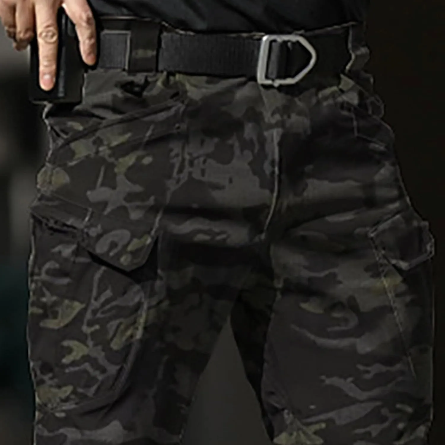 Camo Cargo Pants for Men Slim Fit Stretch Outdoor Hiking Hunting Safari Tactical Trousers Classic Military Army Pants