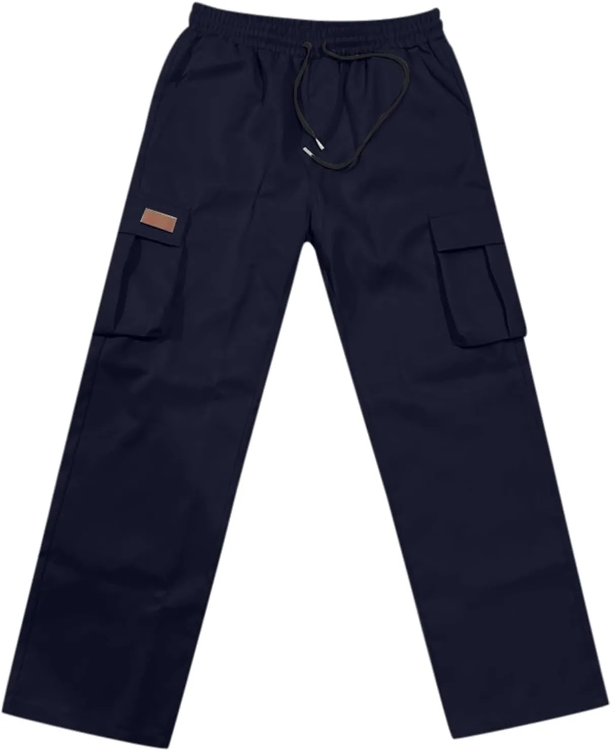 Cargo Pants for Men Big and Tall Loose Fit Straight Cargo Sweatpants Elastic Waist Drawstring Lightweight Atheltic Joggers