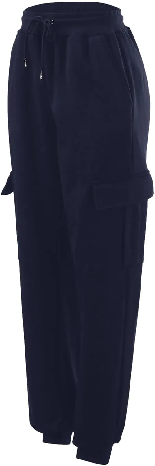 Cargo Sweatpants for Men Loose Fit Mens Athletic Pants with Zipper Pockets Men's Long Exercise Pants Compression Capris Men