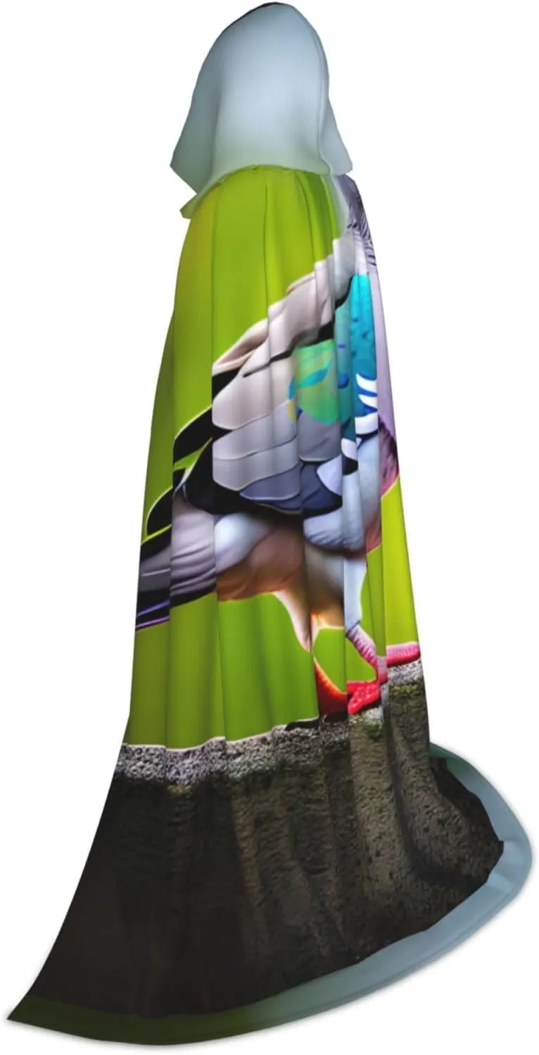 cartoon pigeon 3 print Stylish Hooded Cape Cloak - oversized hat Cape for Women and Men, fit carnival, Cosplay