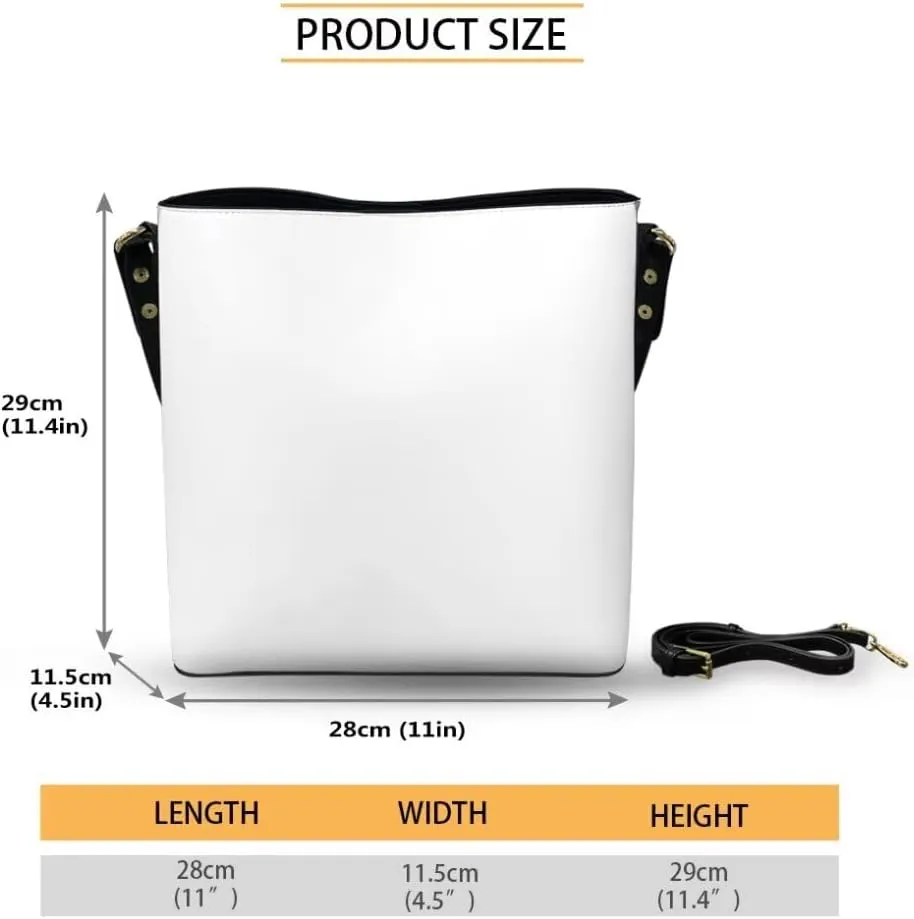 Christmas Shoulder Bucket Bag for Women Large Leather Tote Bag Stylish Hobo Bags Daily Storage Bag with Pockets