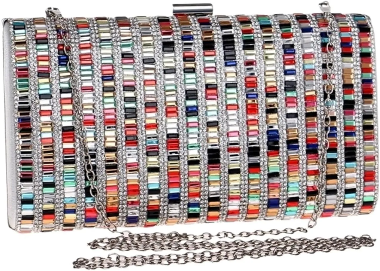 Clutch Purses for Women Candy Color Clutch Bag for Women Stylish Evening Purse with Shoulder Chain for Parties and Weddings
