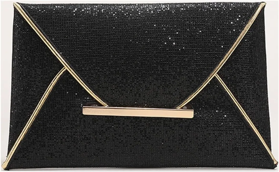 Clutch Purses for Women Stylish Sequin Envelope Clutch Bag for Men and Women Trendy Evening Purse for Parties and Banquets