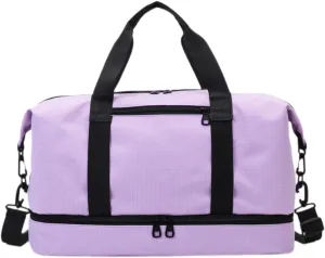 Compact Gym Bag for Airlines And Travel Underseat Carry on for Men And Women, Violet