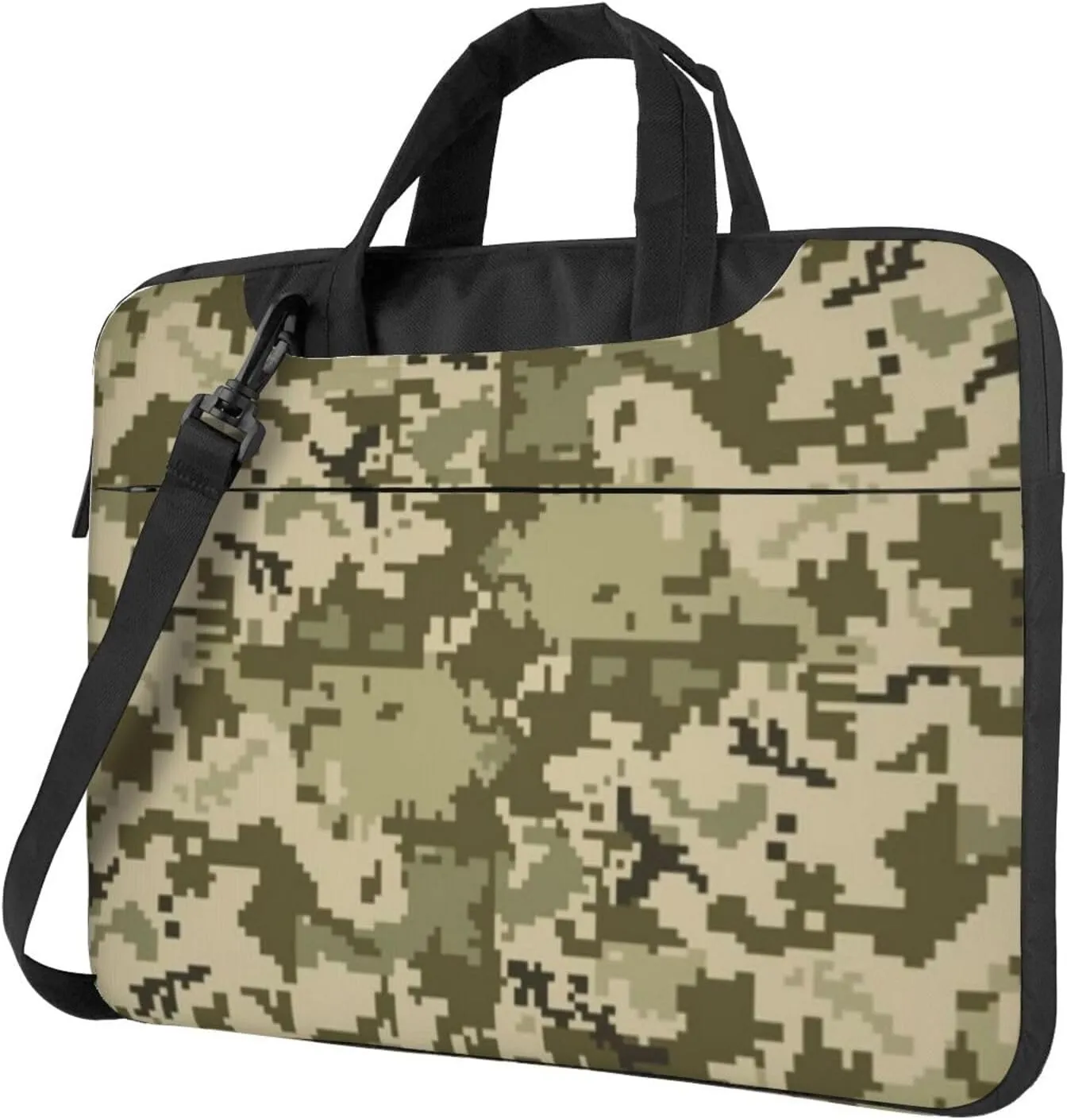 Digital Camouflage Stylish 13-15.6 Inch Laptop Bag For Man And Women, Computer Messenger Bag, Trendy Shoulder Strap Design