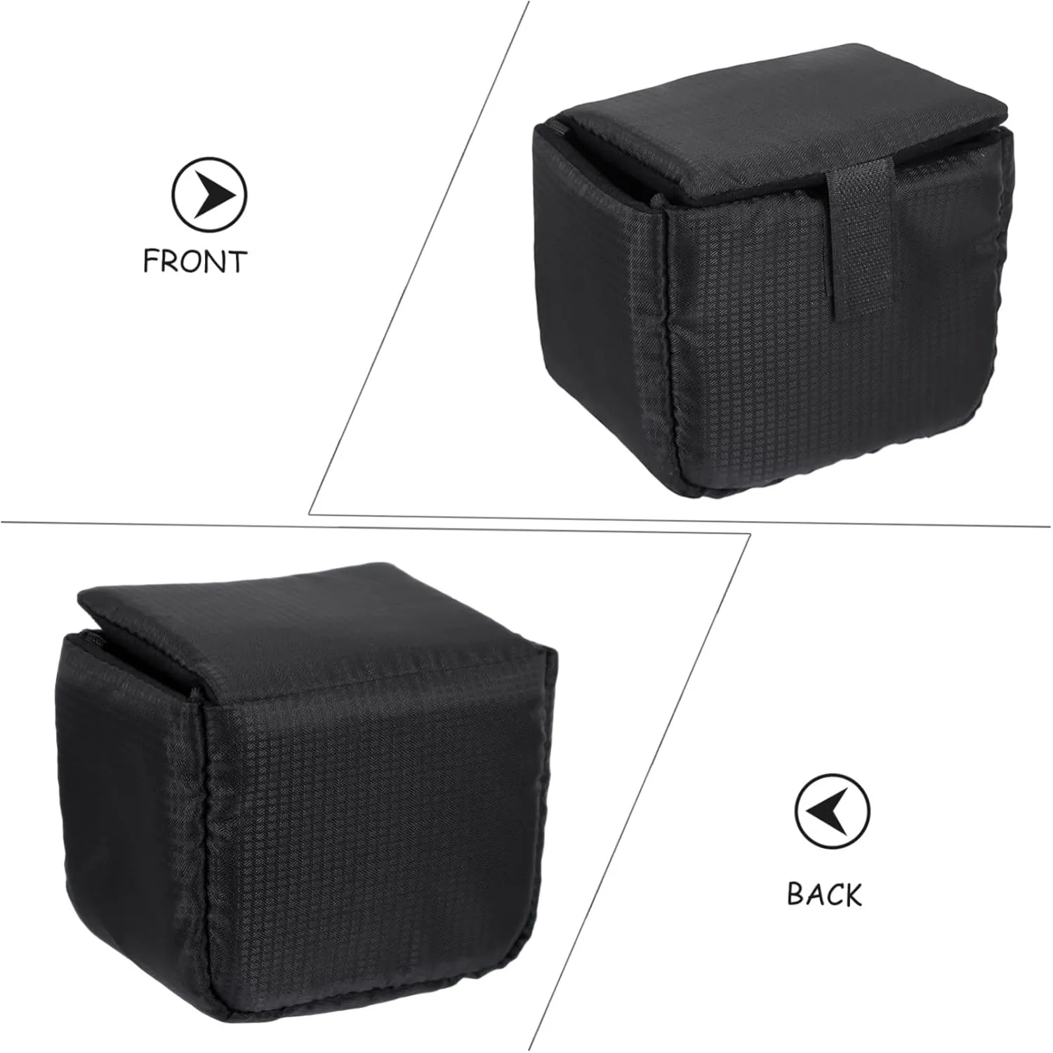 DOITOOL Shockproof Lens Pouch Protective Case for DSLR Camera Lens Compact and Lightweight Design for Outdoor Travel and Photography