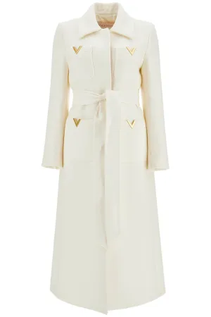 Double Wool Drill Coat with Gold Detailing