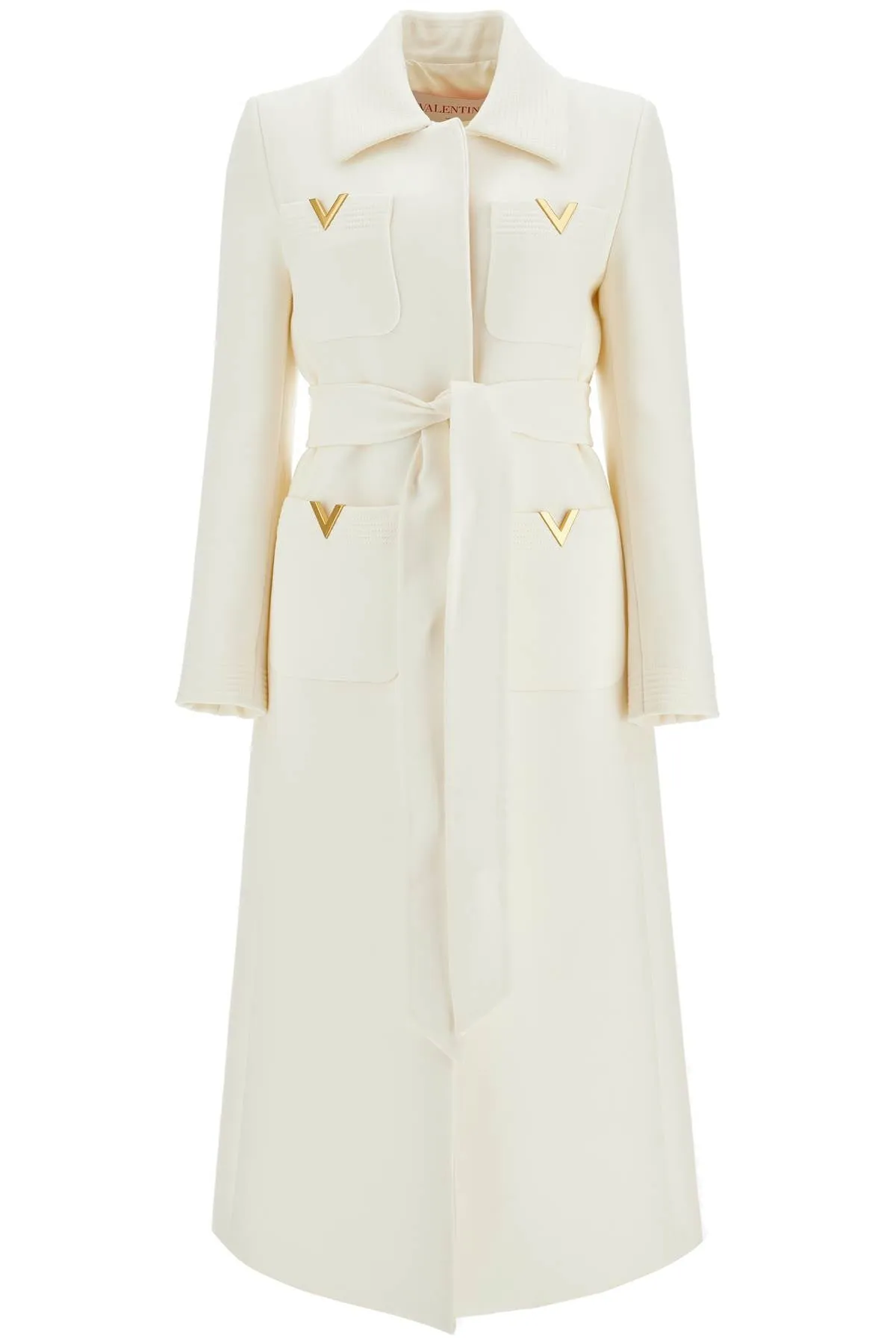 Double Wool Drill Coat with Gold Detailing