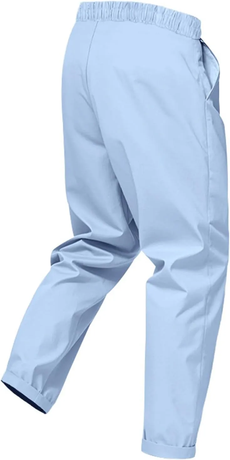 Dress Pants for Men Baggy Business Casual Drawstring Chino Pants with Pockets Quick Dry Dressy Pants with Pockets
