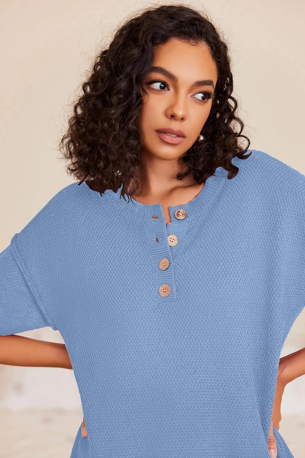 Ekouaer Lounge Sets for Women 2 Piece Pullover Sweater Set Knit Tops Wide Leg Pants Sweatsuits Casual Travel Outfits, S-XXL