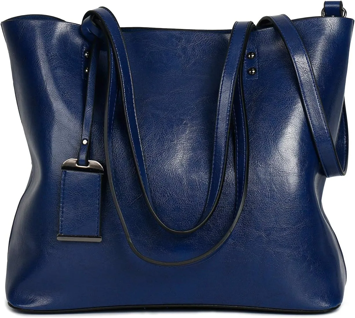 Extra Large Women's Fashion Leather Handbag - Top Handle Shoulder Bag with Zipper - Stylish Crossbody Tote Bag (Brown)