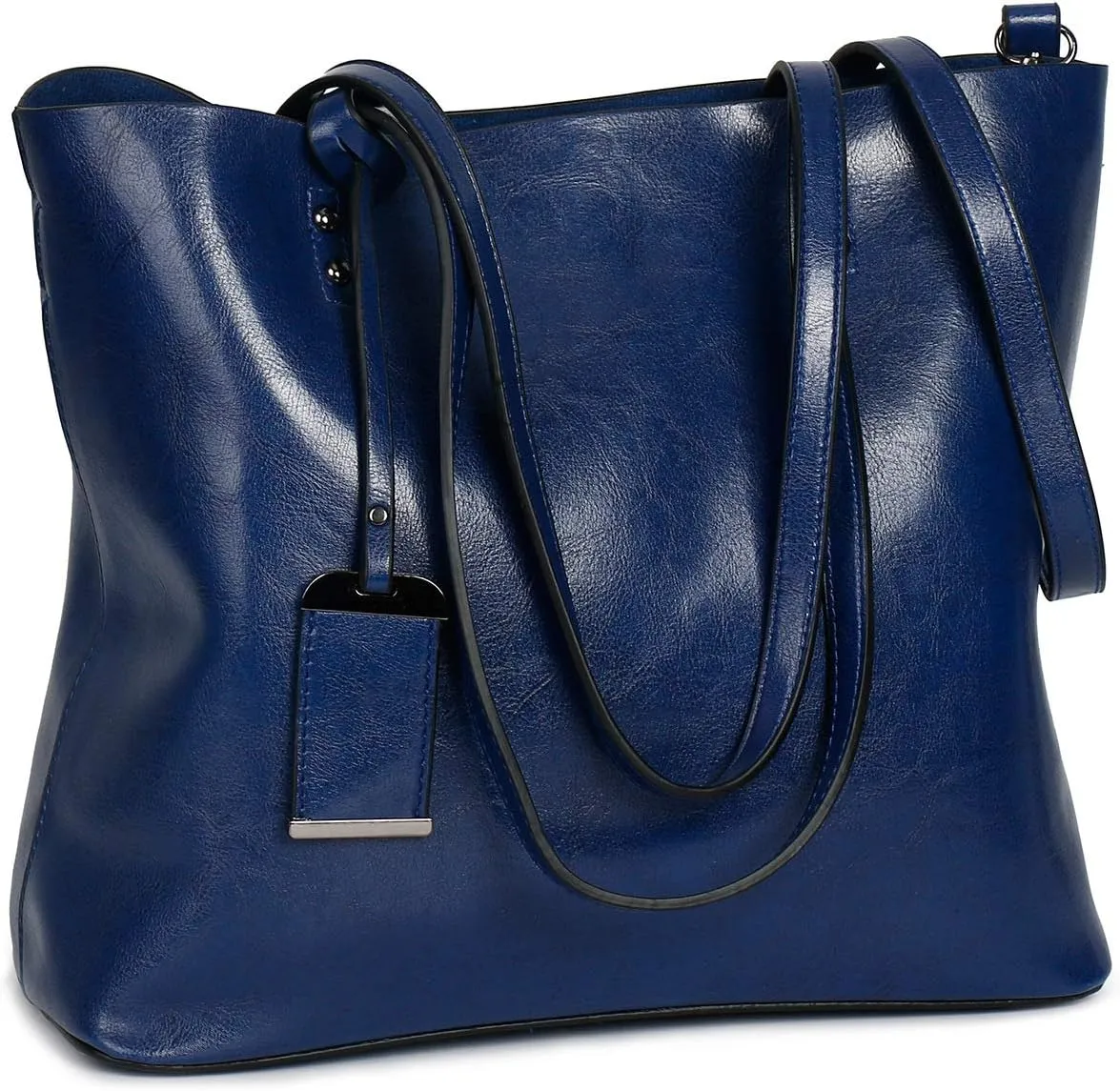 Extra Large Women's Fashion Leather Handbag - Top Handle Shoulder Bag with Zipper - Stylish Crossbody Tote Bag (Brown)