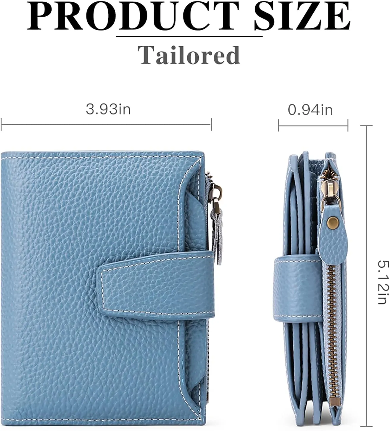 FALAN MULE Small Wallet for Women Leather Bifold Compact RFID Blocking Small Womens Wallet