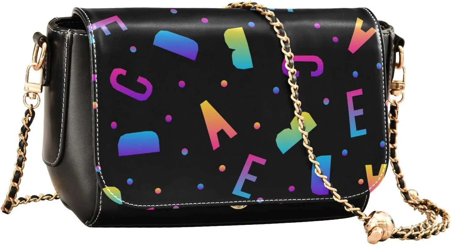 Fashion Women Tote Bag PU Leather Shoulder Crossbody Bag Hobo Handbags Adjustable Chain Shoulder Strap Men